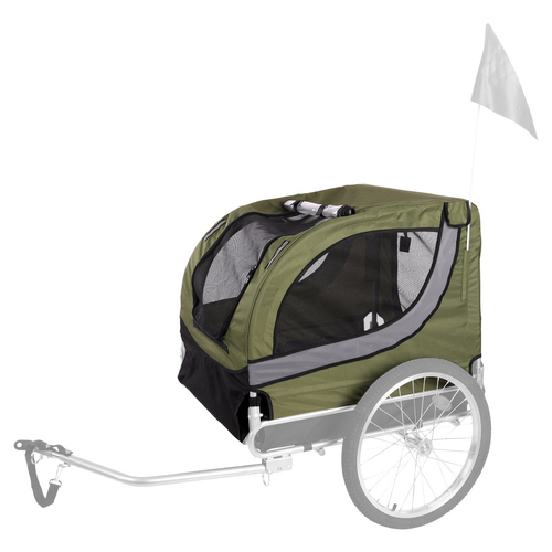 Flamingo Bezug für Fahrradanhänger Tybalt grün/schwarz Flamingo Bezug für Fahrradanhänger Tybalt grün/schwarz