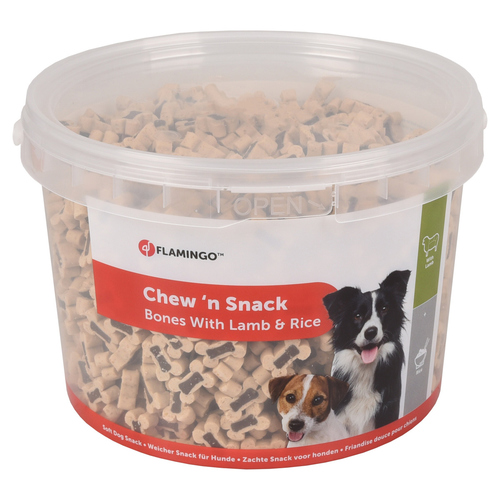 Flamingo Chew"n Snack Bones Lamm/Reis 1,8 kg Flamingo Chew"n Snack Bones Lamm/Reis 1,8 kg