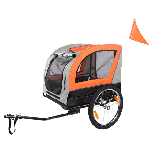 Flamingo Fahrradanhänger Jolene grau/orange Flamingo Fahrradanhänger Jolene grau/orange