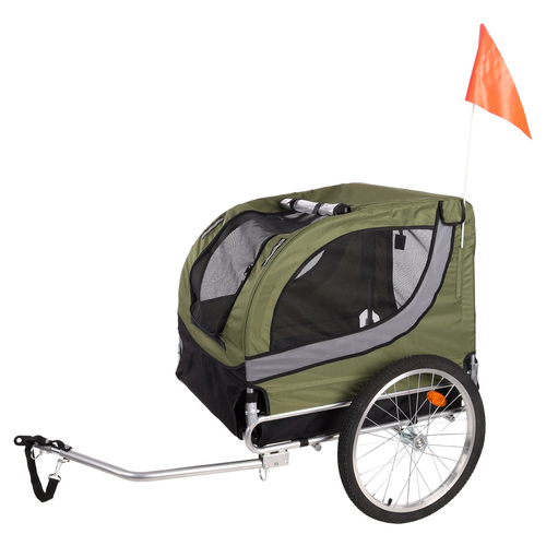 Flamingo Fahrradanhänger Tybalt grün/schwarz Flamingo Fahrradanhänger Tybalt grün/schwarz