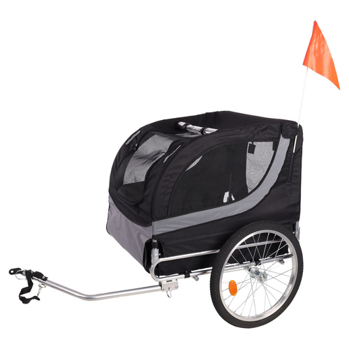 Flamingo Fahrradanhänger Tybalt schwarz/grau Flamingo Fahrradanhänger Tybalt schwarz/grau