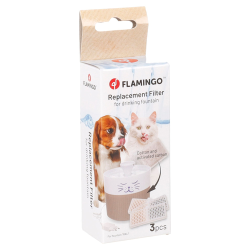 Flamingo Filter Wasserautomat Mali weiß für Hunde Flamingo Filter Wasserautomat Mali weiß für Hunde