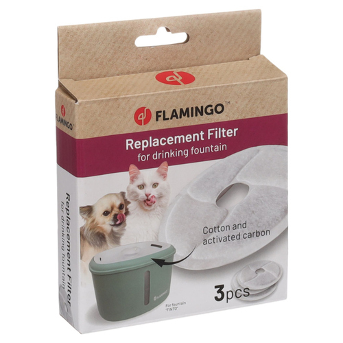 Flamingo Filter für Wasserautomat Finto rund weiß - 3 Stück Flamingo Filter für Wasserautomat Finto rund weiß - 3 Stück