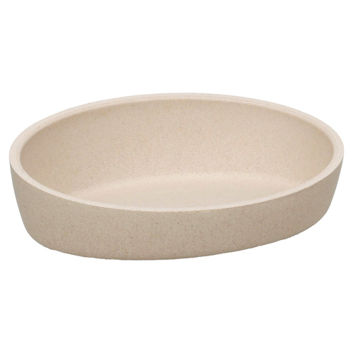 Flamingo Futter- und Trinknapf Kaunis oval beige für Katze Flamingo Futter- und Trinknapf Kaunis oval beige für Katze