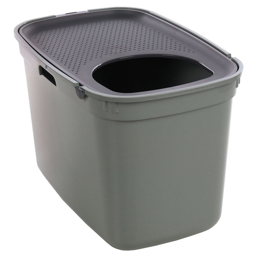 Flamingo Geschlossene Katzentoilette Kato olivgrün Flamingo Geschlossene Katzentoilette Kato olivgrün