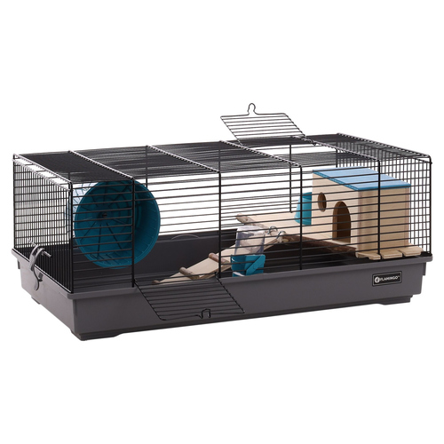 Flamingo Hamsterkäfig Jang schwarz/grau Flamingo Hamsterkäfig Jang schwarz/grau