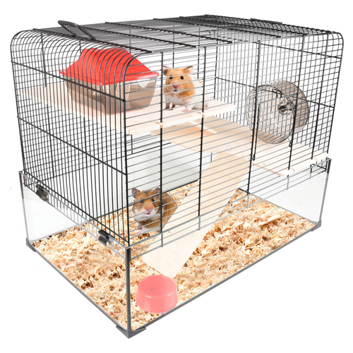 Flamingo Hamsterkäfig Vitru schwarz 2 Flamingo Hamsterkäfig Vitru schwarz 2