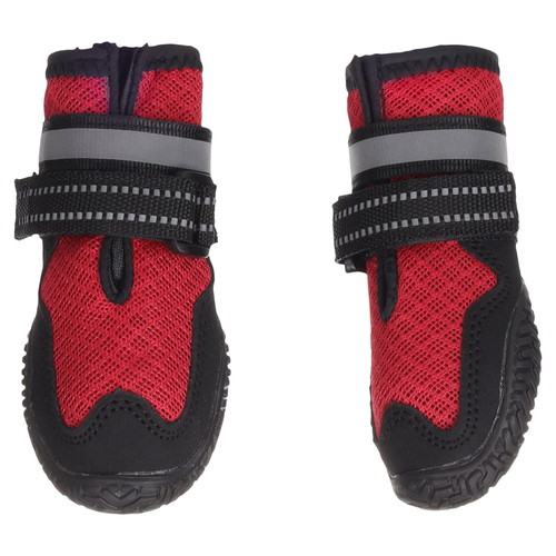 Flamingo Hundeschuhe Gayo rot - 2 Stück, Größe: L Flamingo Hundeschuhe Gayo rot - 2 Stück, Größe: L