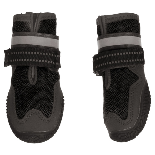 Flamingo Hundeschuhe Gayo schwarz - 2 Stück, Größe: S Flamingo Hundeschuhe Gayo schwarz - 2 Stück, Größe: S