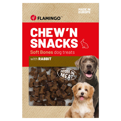 Flamingo Hundesnack Chewn Snack Knochen mit Kaninchen 150 g Flamingo Hundesnack Chewn Snack Knochen mit Kaninchen 150 g