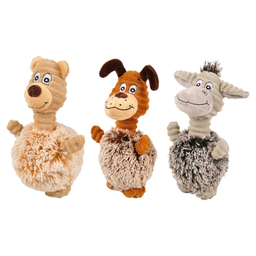 Flamingo Hundespielzeug Bär/Esel/Hund mit TPR Ball Flamingo Hundespielzeug Bär/Esel/Hund mit TPR Ball