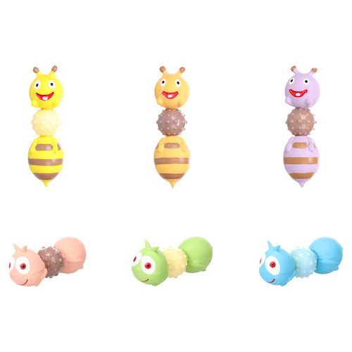 Flamingo Hundespielzeug Biene & Raupe für Welpen Flamingo Hundespielzeug Biene & Raupe für Welpen