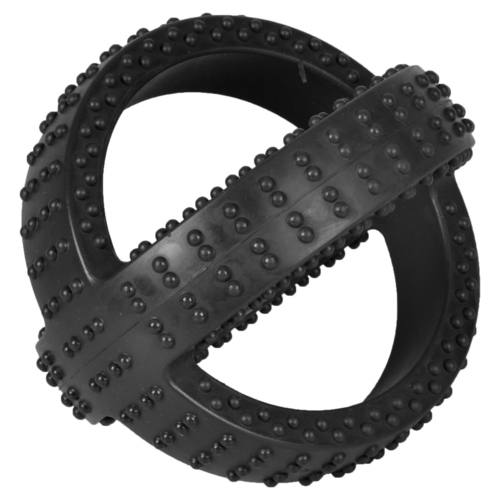 Flamingo Hundespielzeug Gummi Gladiator Cross Ball schwarz, Maße: 10 cm Flamingo Hundespielzeug Gummi Gladiator Cross Ball schwarz, Maße: 10 cm