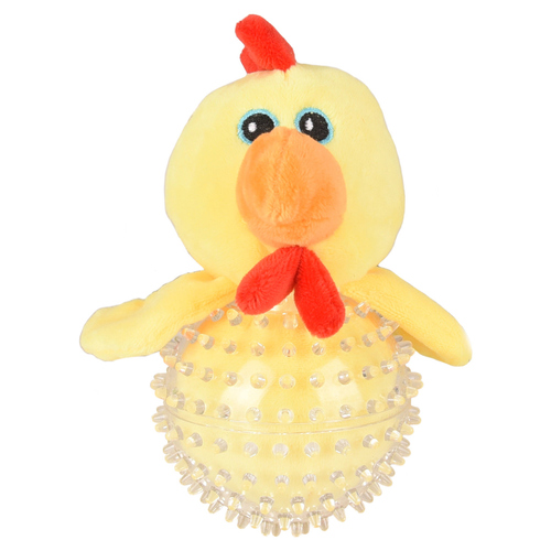 Flamingo Hundespielzeug TPR Wilco Huhn gelb Flamingo Hundespielzeug TPR Wilco Huhn gelb