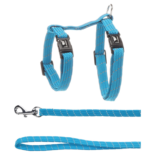 Flamingo Kätzchen Geschirr mit Leine Elza blau Flamingo Kätzchen Geschirr mit Leine Elza blau