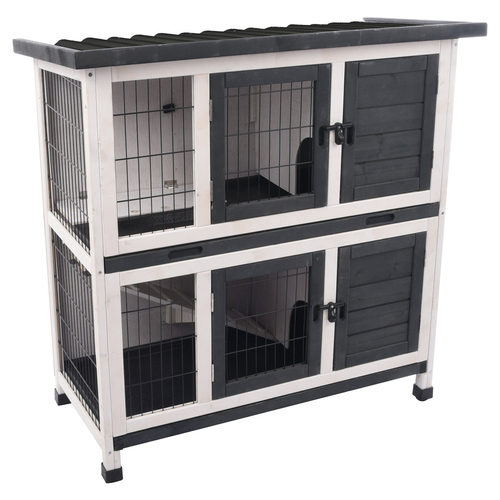 Flamingo Kaninchenstall Combi 1 rustikal Flamingo Kaninchenstall Combi 1 rustikal