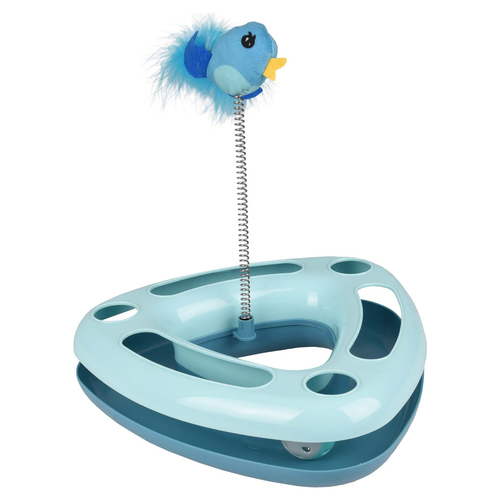 Flamingo Katzenspielzeug Felicia dreieckig blau Flamingo Katzenspielzeug Felicia dreieckig blau