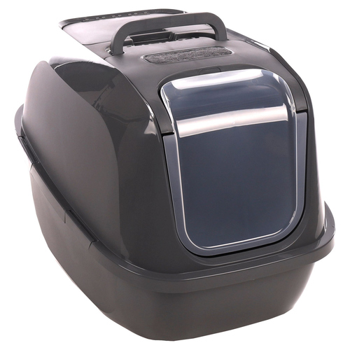 Flamingo Katzentoilette Argos geschlossen grau Flamingo Katzentoilette Argos geschlossen grau