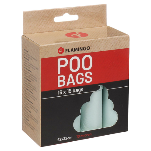 Flamingo Kotbeutel Basic Pastell grün - 16 x 15 Beutel Flamingo Kotbeutel Basic Pastell grün - 16 x 15 Beutel