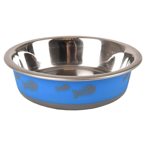 Flamingo Napf Fish Bone blau Flamingo Napf Fish Bone blau