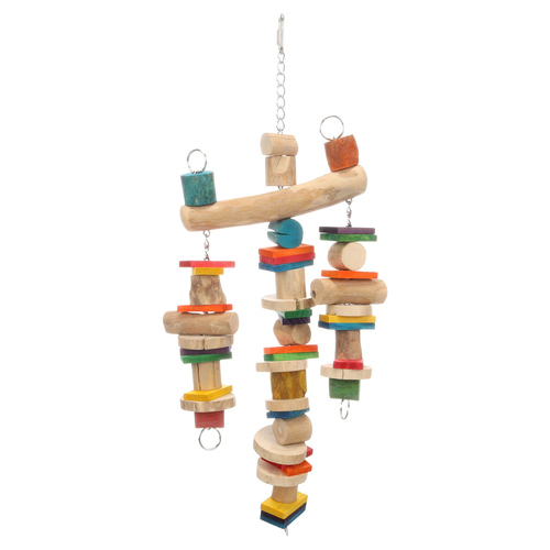 Flamingo Papageienspielzeug Apia bunt Flamingo Papageienspielzeug Apia bunt