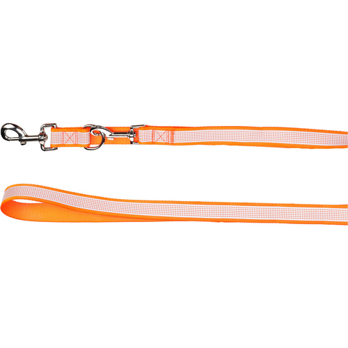 Flamingo Trainingsleine Fierro Fluo orange, Maße: 200 cm / 25 mm Flamingo Trainingsleine Fierro Fluo orange, Maße: 200 cm / 25 mm