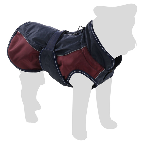 Flamingo Wintermantel Eisberg dunkelblau/bordeaux, Rückenlänge: 30 cm Flamingo Wintermantel Eisberg dunkelblau/bordeaux, Rückenlänge: 30 cm