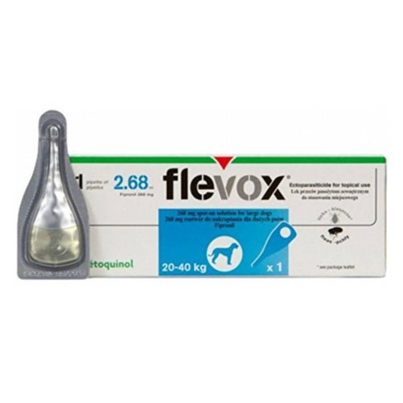 Flevox Spot-On For Large Dogs 45 To 88 Lbs. (Blue) 12 Pack