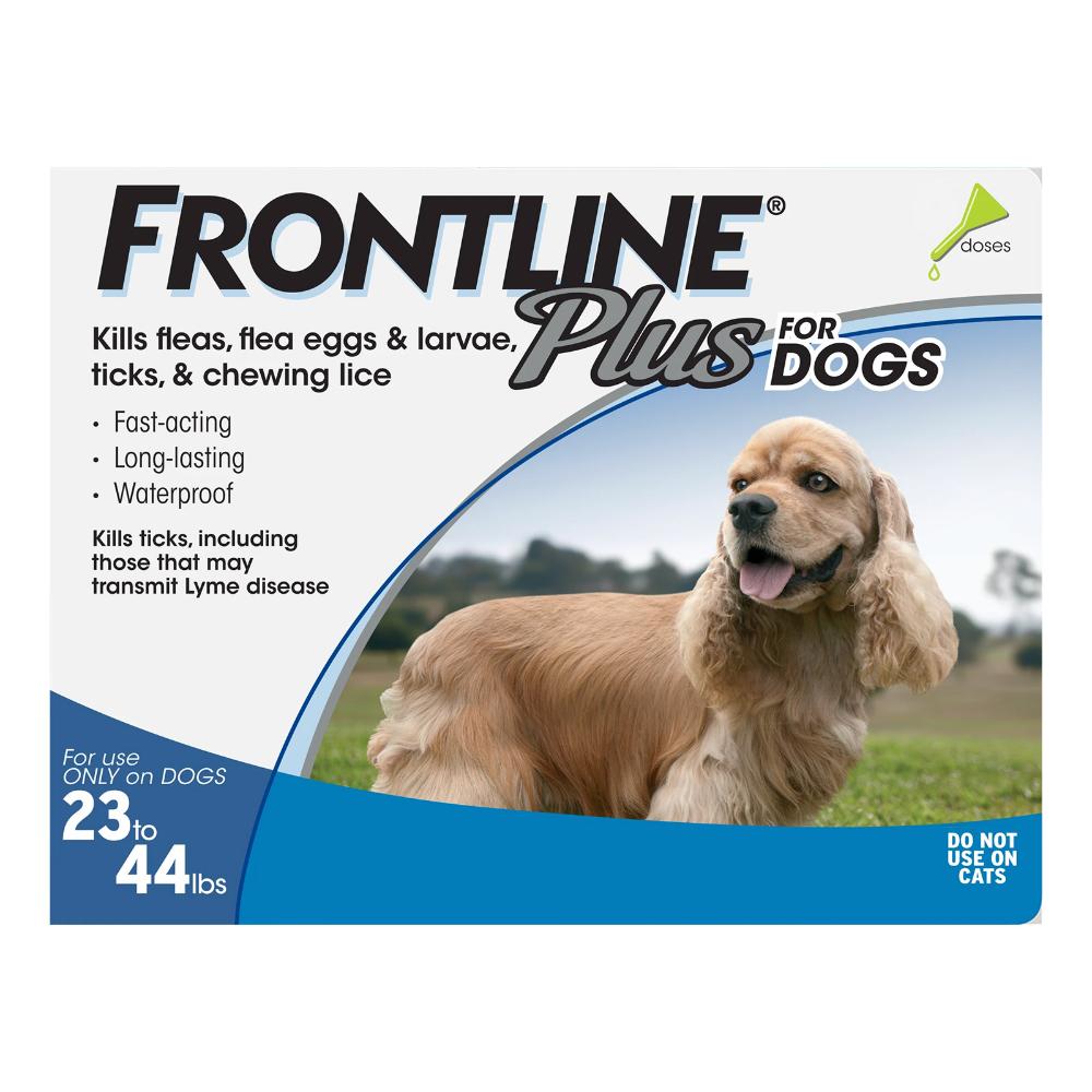 Frontline Plus For Medium Dogs 10-20kg (22 To 44lbs) Blue 12 Pipettes