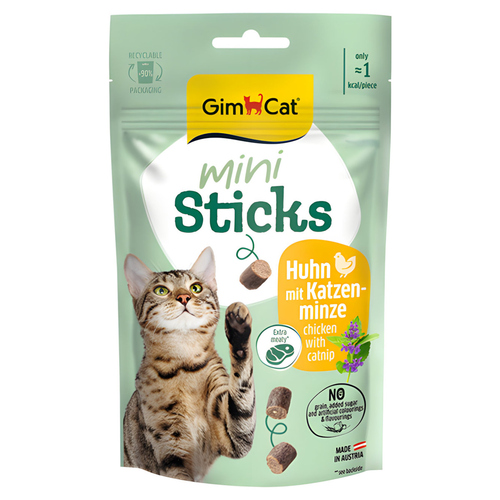 GimCat Mini Sticks Huhn + Katzenminze 50 g GimCat Mini Sticks Huhn + Katzenminze 50 g