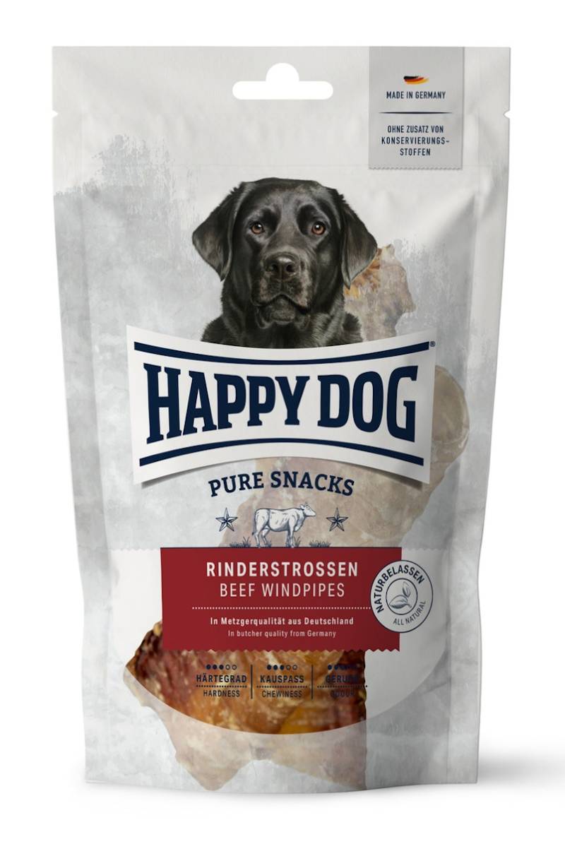 HAPPY DOG 250 Gramm Hundesnack 10 x 250 Gramm Rinderstrossen