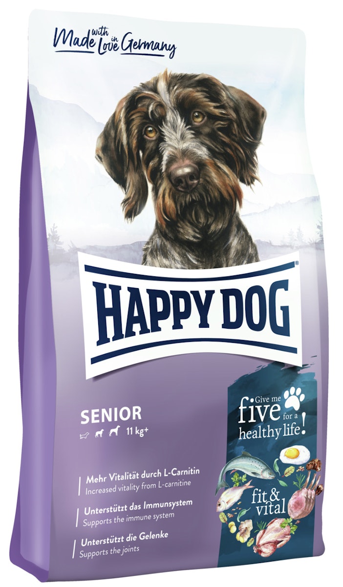 HAPPY DOG fit & vital Senior Hundetrockenfutter Sparpaket 2 x 12 Kilogramm