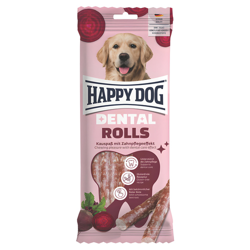 Happy Dog Snack Dental Rolls 148 g - 12 Stück Happy Dog Snack Dental Rolls 148 g - 12 Stück