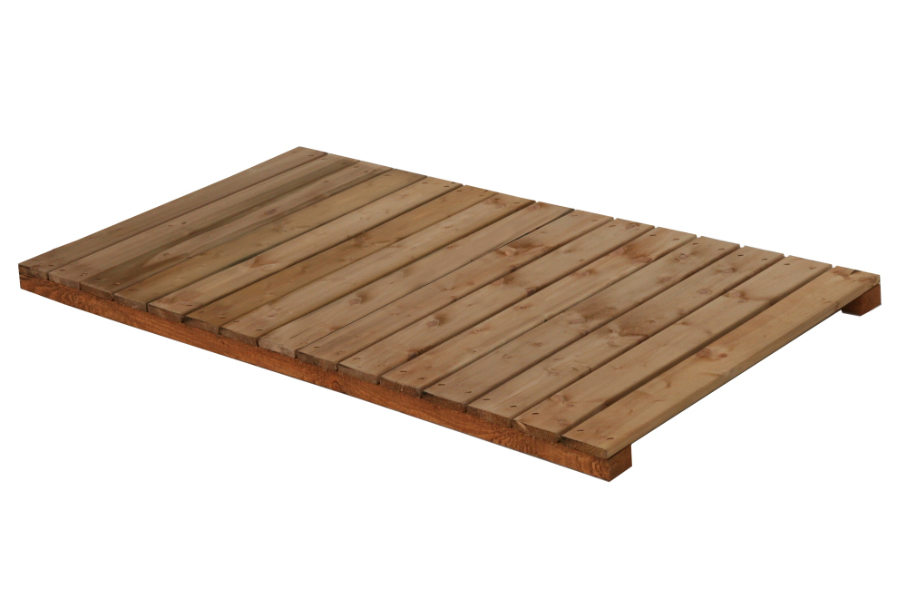 Holz-Liegerost zu Hundehütte Größe Lassie mit Vorraum - 150x76 cm, braun imprägn... Holz-Liegerost zu Hundehütte Größe Lassie mit Vorraum - 150x76 cm, braun imprägn...