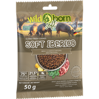 Hundefutter getreidefrei mit Iberico & Fisch 50g Trockenfutter WILDBORN Soft Iberico von Wildborn