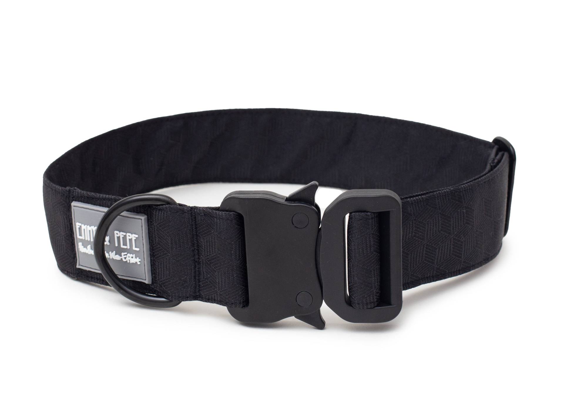 Hundehalsband Fröhliches Schwarz Safety - 39-64 cm Hundehalsband Fröhliches Schwarz Safety - 39-64 cm