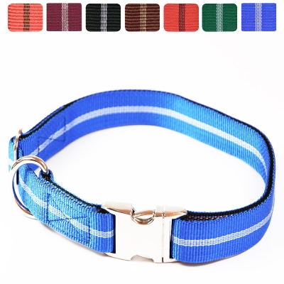 Premium Hundehalsband "Alu-Max®" Streifen