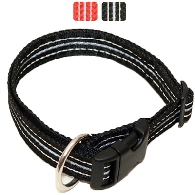 Hundehalsband Nylon reflektiernd WienerLock Steckschloss