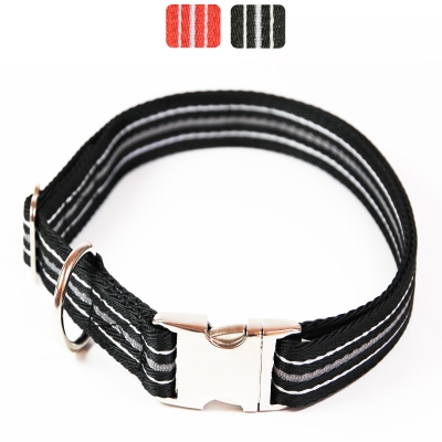 Premium Hundehalsband Alu-Max® reflektierend