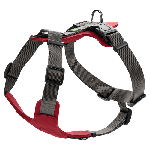 Hunter Geschirr Aalborg Mixed rot/grau, Größe: M-L Hunter Geschirr Aalborg Mixed rot/grau, Größe: M-L