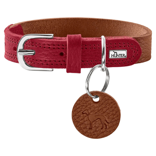 Hunter Halsband Varnby cognac/rot, Größe: L / 65 cm / Breite: 2,5 cm Hunter Halsband Varnby cognac/rot, Größe: L / 65 cm / Breite: 2,5 cm