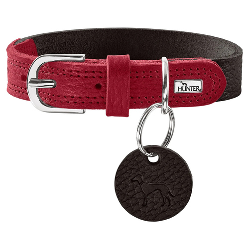 Hunter Halsband Varnby schwarz/rot, Größe: S-M / 50 cm / Breite: 2,5 cm Hunter Halsband Varnby schwarz/rot, Größe: S-M / 50 cm / Breite: 2,5 cm