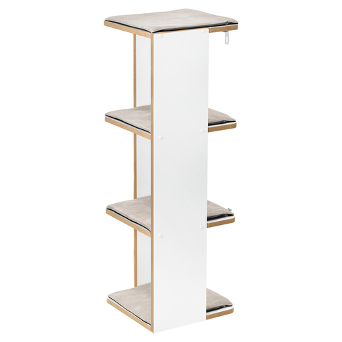 Hunter Kratzturm Tumba 4 Liegeflächen weiß/grau/grau Hunter Kratzturm Tumba 4 Liegeflächen weiß/grau/grau