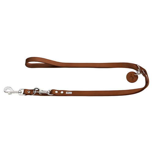 Hunter Verstellbare Fühlleine Rindsleder cognac, Maße: 300 cm / 13 mm Hunter Verstellbare Fühlleine Rindsleder cognac, Maße: 300 cm / 13 mm