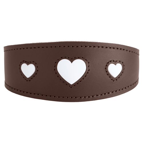 Hunter Windhundhalsband Love braun/schwarz Hunter Windhundhalsband Love braun/schwarz