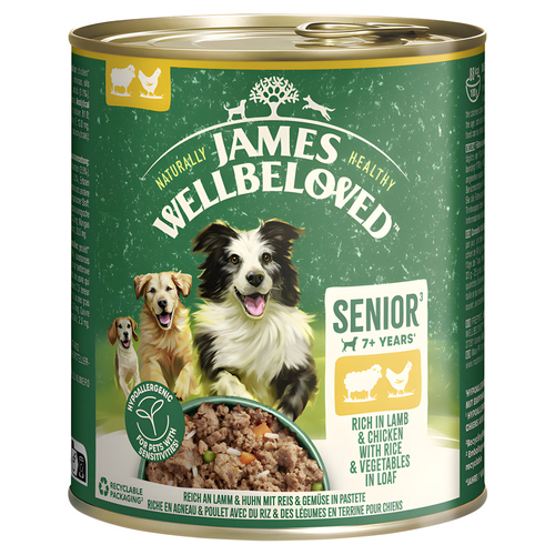 JAMES WELLBELOVED Senior Lamm + Huhn 800 g - 6 Stück JAMES WELLBELOVED Senior Lamm + Huhn 800 g - 6 Stück