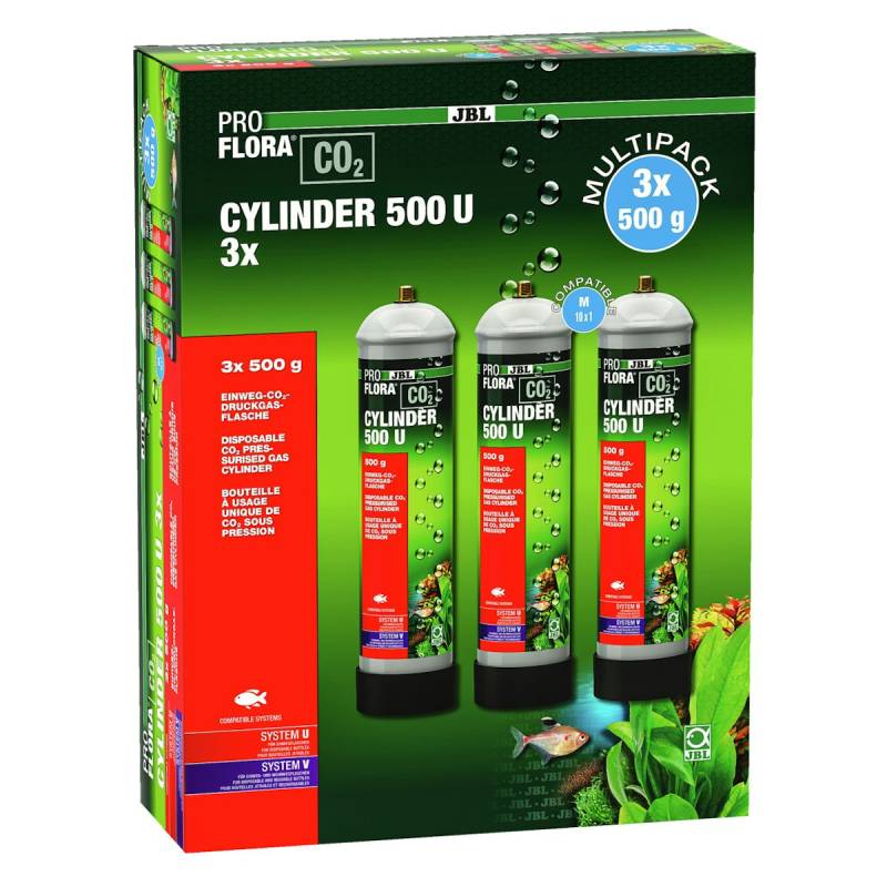 JBL ProFlora CO2 Cylinder U Aquarienzubehör Modell: 500 3er Pack