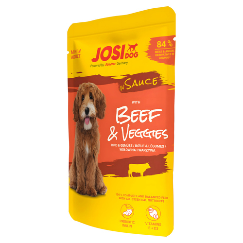 Josera Beef & Veggies in Sauce 100 g - 24 Stück Josera Beef & Veggies in Sauce 100 g - 24 Stück
