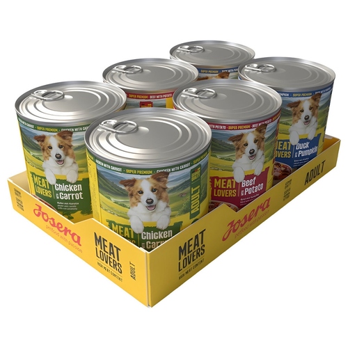 Josera Meat Lovers Adult Menu Multipack 6 x 800 g Josera Meat Lovers Adult Menu Multipack 6 x 800 g