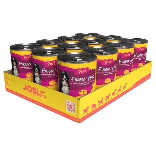 Josera JosiDog Paté Finest Mix 400 g - 12 Stück Josera JosiDog Paté Finest Mix 400 g - 12 Stück